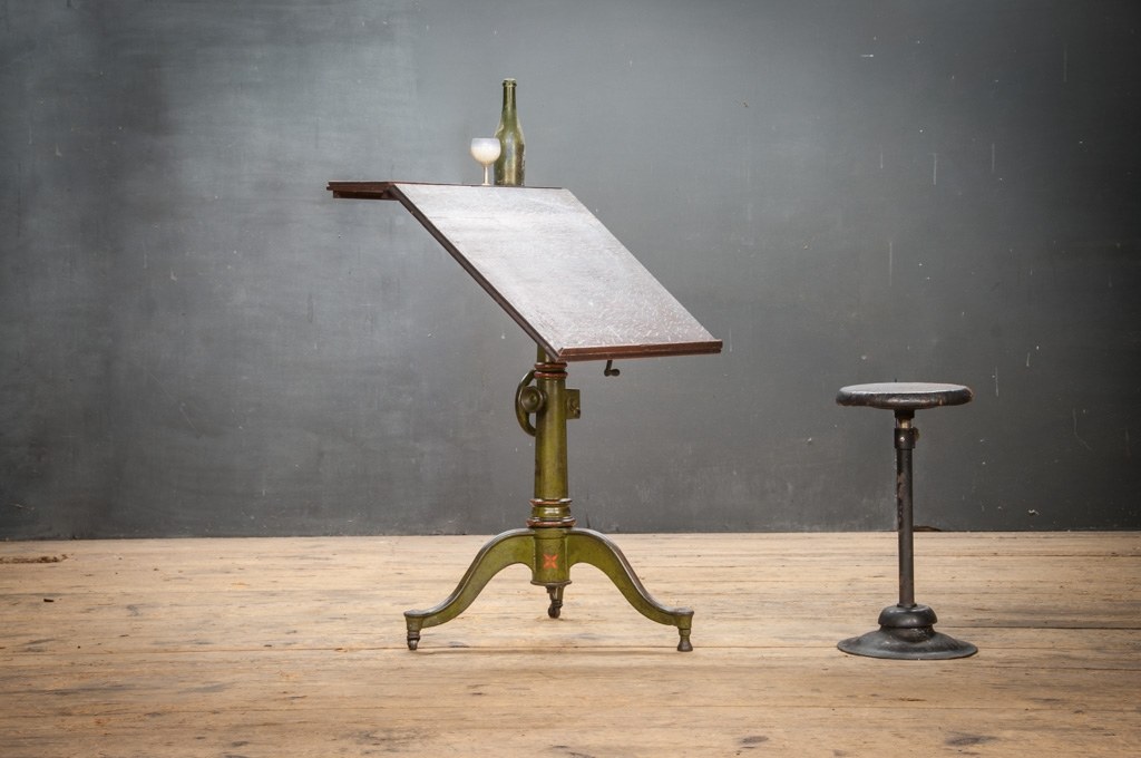 Vintage Adjustable Drafting Table by Dietzgen