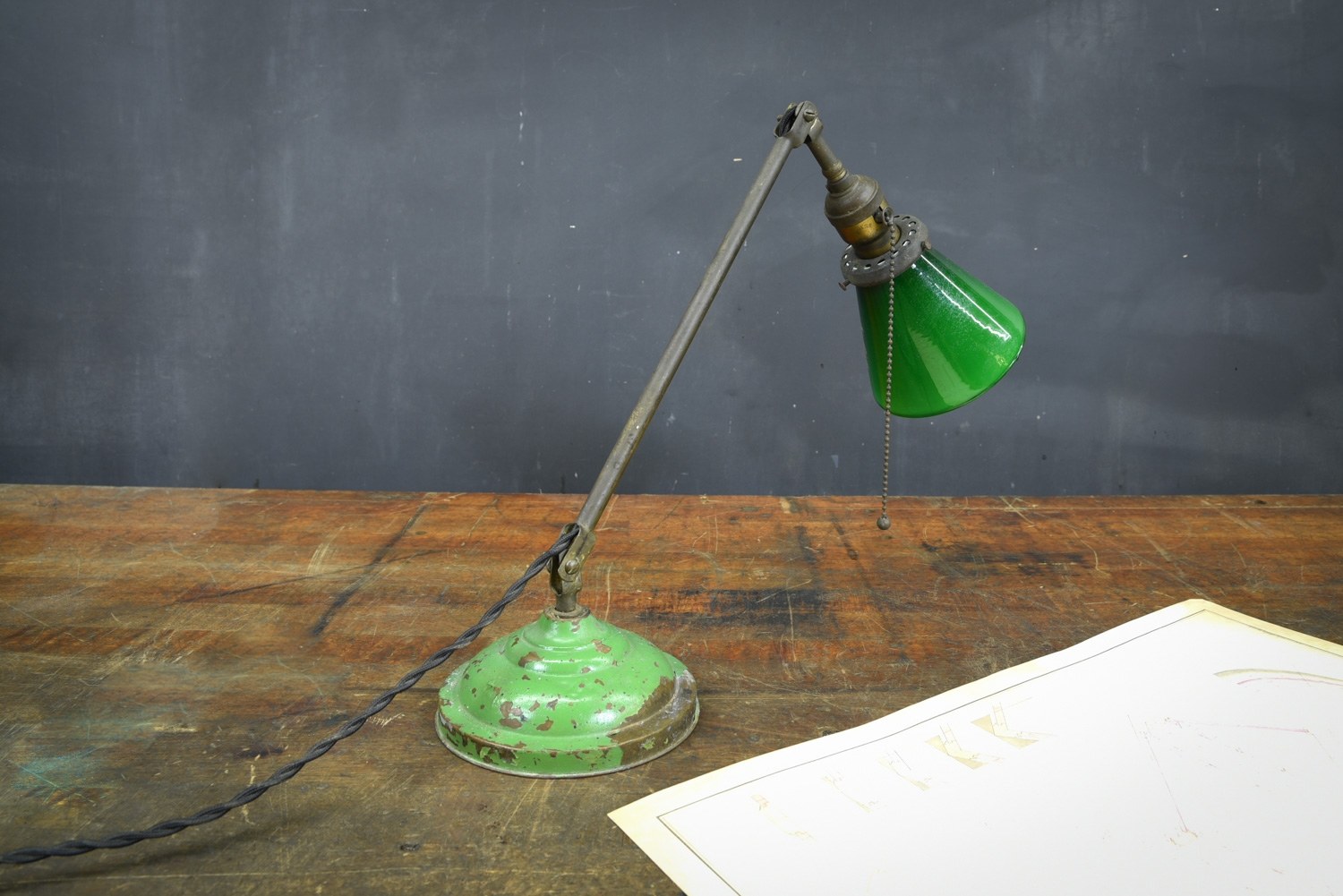 Dugdills Industrial Lamp, Vintage desk lamp, Clam